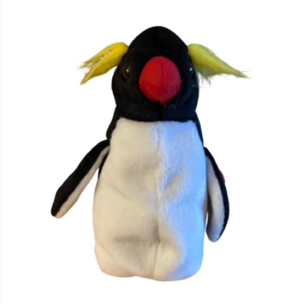Ty Vintage RARE Plush Frigid the Penguin- Black, White, and Yellow. Mint NWT.